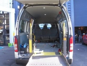 Mobility vehicle hoist for wheelchairs